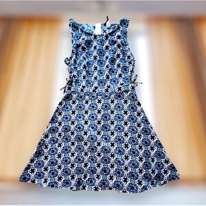 H&M Blue and White Dress